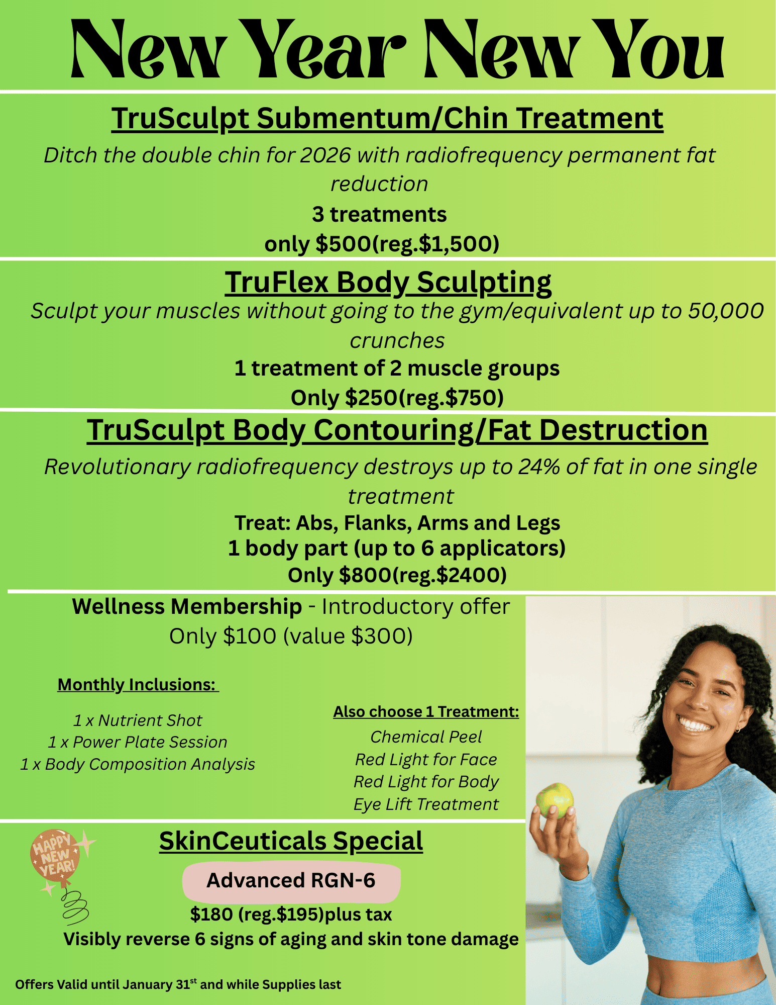 New Year New You January 2025 Specials