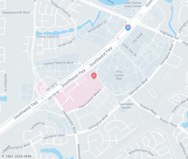 Location Map: 16545 Southwest Fwy, Suite 150 Sugar Land, Texas 77479